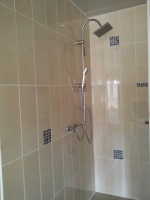 Dusche im Wellnesshaus